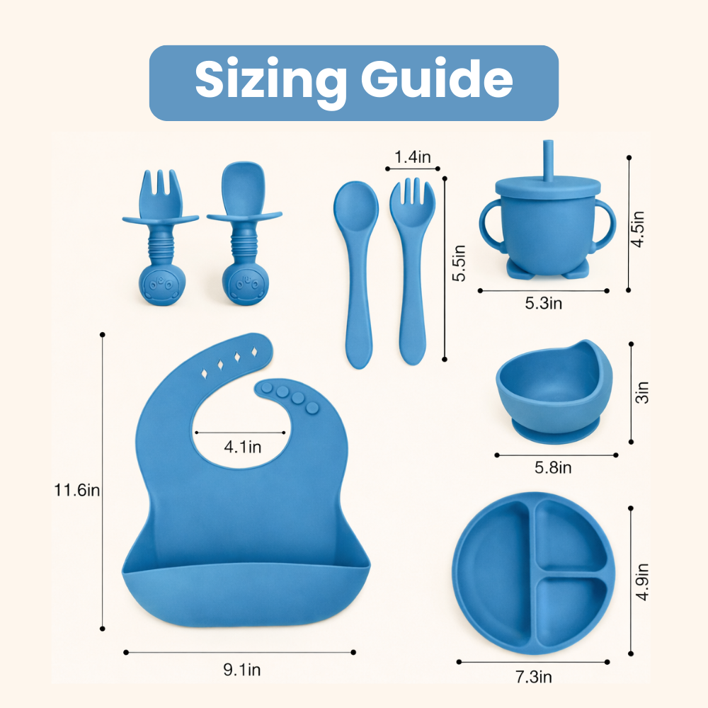 Toddla™ Silicone Baby Feeding Set