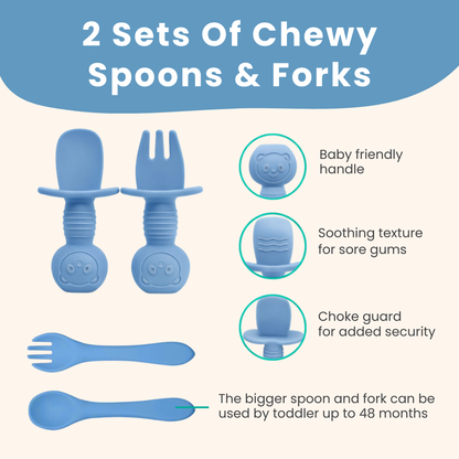 Toddla™ Silicone Baby Feeding Set